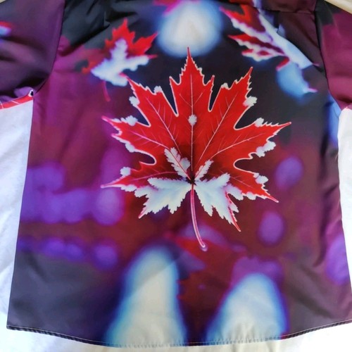 Hardaddy Button Up Shirt Men's Large Maple leaf Hawaiian Bowling Short Sleeve - Picture 20 of 21