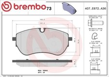 Brembo P85173 Bremsbelagsatz für Scheibenbremse Bremsbelagsatz für VW 