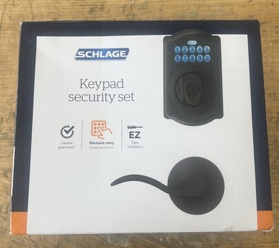New Schlage Keypad Security Set Home Security Keypad Aged Bronze
