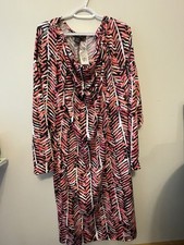 Ashley Stewart Geometric Women’s Plus Size Dress Size 22-24 NWT