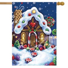 Briarwood Lane Sugar and Spice Christmas House Flag