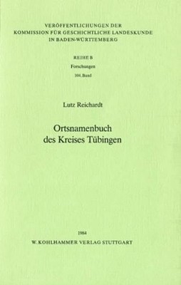 Ortsnamenbuch des Kreises Tübingen Buch Kohlhammer W., GmbH