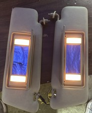 MERCEDES W124 W201 LEFT & RIGHT SUN VISORS MU...