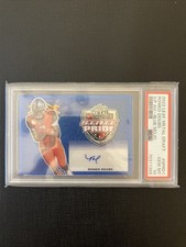 2022 Leaf Metal Draft Romeo Doubs S/P Autograph Blue 🔥 Mojo POP 1 ⭐️ /15