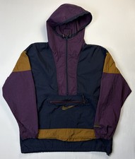 Vintage 90 s Nike ACG Windbreaker Packable Anorak Jacket Hooded Zipped Pocket S