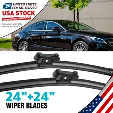 Direct Replacement Windshield Wiper Blades 24"&24" Set For Benz E550 2015-2017