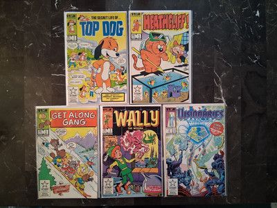 Marvel Star Comics Lot Of #1s Top Dog, Heathcliff, Wally, Get Along, Visionaries
