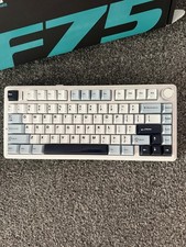 AULA F75 Glacier Blue/White Mechanical Keyboard 2.4G/BT/Wired