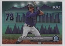 2024 Bowman Bowman Scouts Top 100 Aqua Refractor 58/125 Drew Romo #BTP-78 3c2