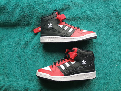 Adidas Forum Shoes 6.5, White Core Black Sneakers Retro