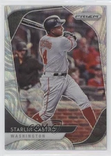 2020 Panini Prizm Tier II Blue Wave Prizm 4/60 Starlin Castro #144 1u6