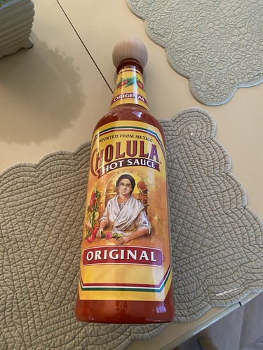 18" NEUHEIT PLASTIK LEERE CCOLULA ORIGINAL HEISSE SAUCE FLASCHE.....EINZIGARTIG & SELTEN! - Bild 5 von 10