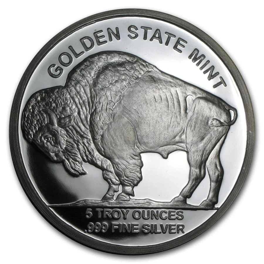 5 oz Silver Round - Buffalo - Image 2 of 4