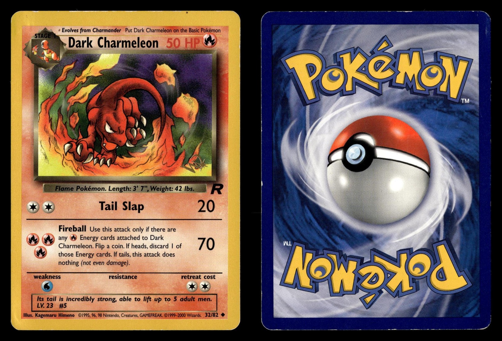 Dark Charmeleon [W Stamp] 32/82 Promo WoTC Stamped Promo Pokemon Card - 4