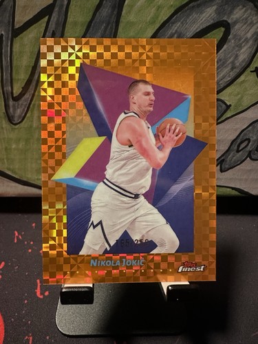 2024-25 Topps Finest Common #25 Orange X-Fractor /250 SP Nikola Jokic MVP