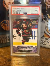 2023-24 UPPER DECK SERIES 1 RIDLY GREIG YOUNG GUNS CANVAS #C97 PSA 9 MINT