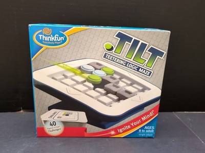 Thinkfun Tilt Teetering Logic Maze Game 2010 Think Fun Complete NEW - Rare HTF