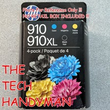 4-PACK HP GENUINE 910XL BLACK  910 COLOR INK NO RETAIL BOX  2026 