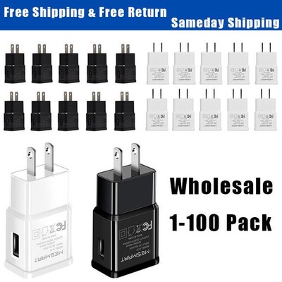 Lot 2A USB Wall Charger Plug Home Power Adapter For Samsung Android Phone LG