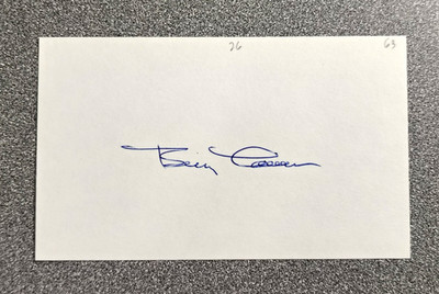 BILLY COWAN 1963 CUBS DEBUT SIGNED AUTOGRAPHED 3x5 INDEX CARD - FREE SHIPPING