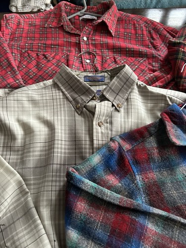 Vintage Pendleton Board Shirt Lot (5) Sir Pendleton, Western Pearl Snap Woodland - Picture 17 of 17