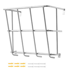 Livestock Hay Feeder, 18.5 Gal. Capacity, Heavy-Duty Steel Goat Hay Rack, 24.4 I