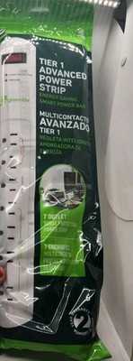 New Greenlite Tier 1 Advanced Power Strip Energy Saving Smart Power Bar 7 Outlet