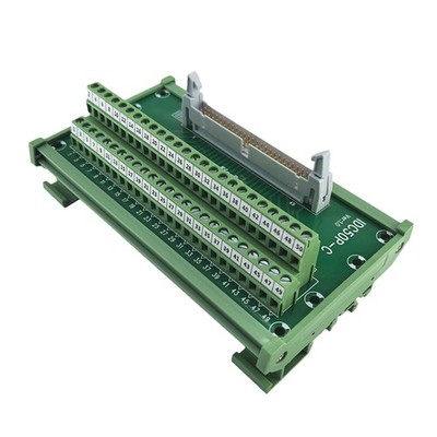 IDC50 2x25 50Pin 0.1'' FRC Connector Male Interface Module DIN Rail Mounting