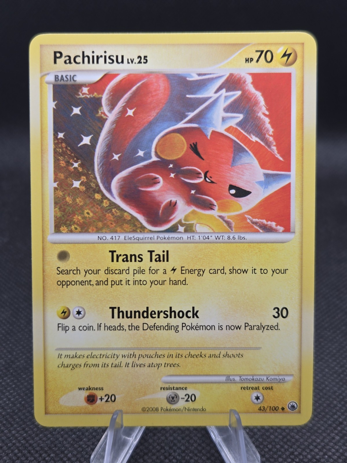 Pachirisu 43/100 Pokemon Majestic Dawn - NM