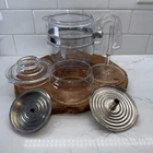 Vintage Pyrex Flameware 4 Cup Glass Coffee Percolator 7754-B