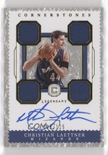 2017-18 Panini Cornerstones Legendary Relic 8/129 Christian Laettner Auto 1yj