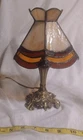 Vintage Loevsky Art Deco Nouveau Tiffany Slag Glass Table Lamp Rare L&L WMC 9320