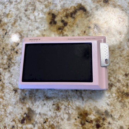 Sony Cyber-shot DSC-T70 8.1MP 3x Optical Zoom Digital Camera Pink. WORKING. - Picture 5 of 5
