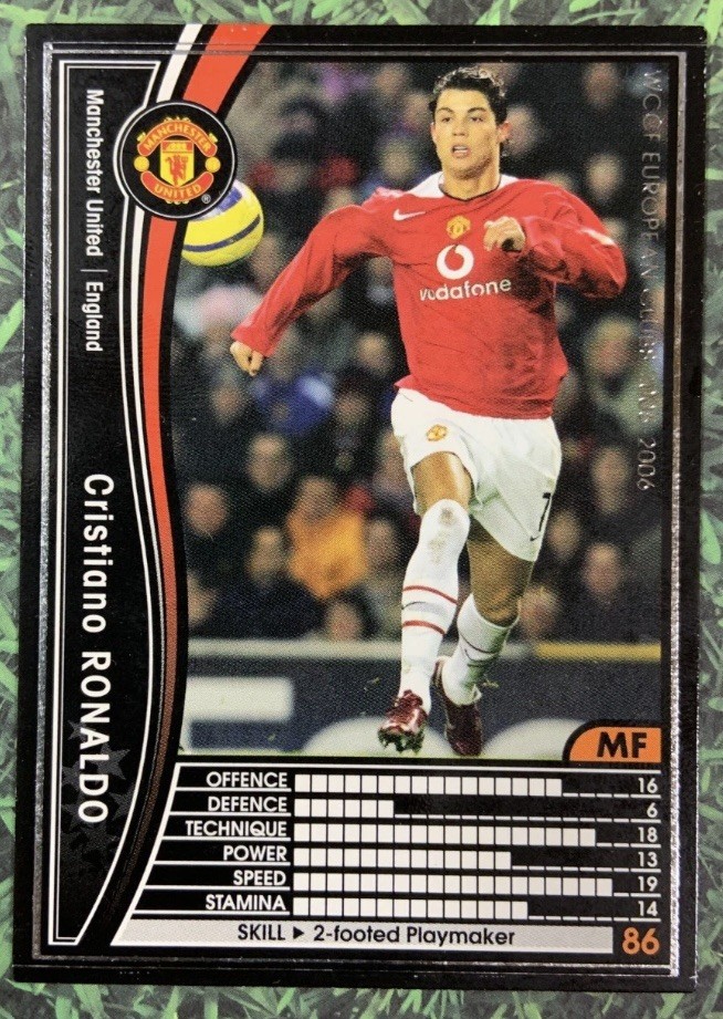 Panini WCCF 2005-06 Cristiano Ronaldo 2nd year rookie Manchester United