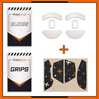 FeetGlide PTFE Mouse Skates & Grip Tape Bundle for Razer Cobra