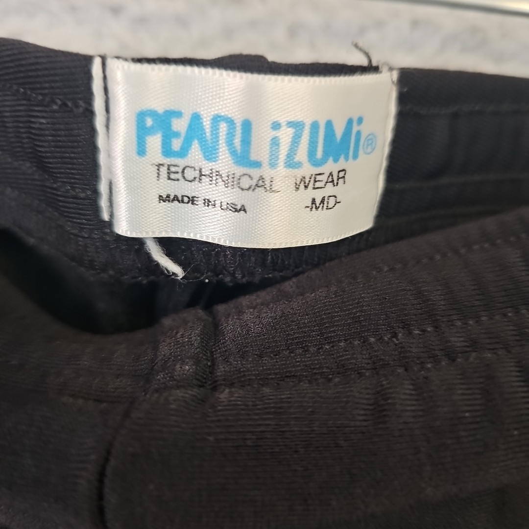 Pearl Izumi Cycling Pants Womens Black Size M Medium Stretch Drawstring Pull On