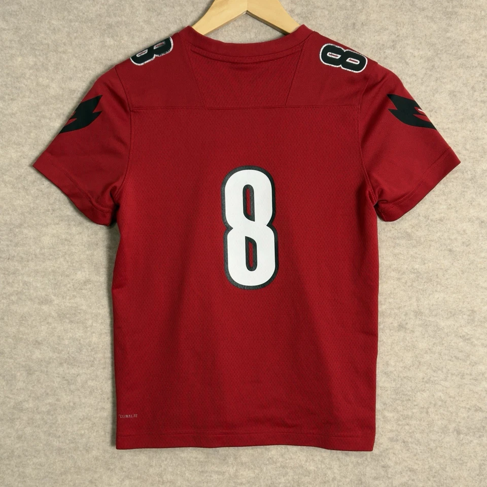 Футболка Louisville Cardinals No8 Lamar Jackson Adidas NCAA College красная L - Изображение 2 из 4