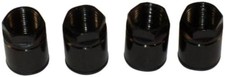 Set of 4 Nuts- Universal Black TPMS Sensor Air Valve Stem Mounting Nut Tire