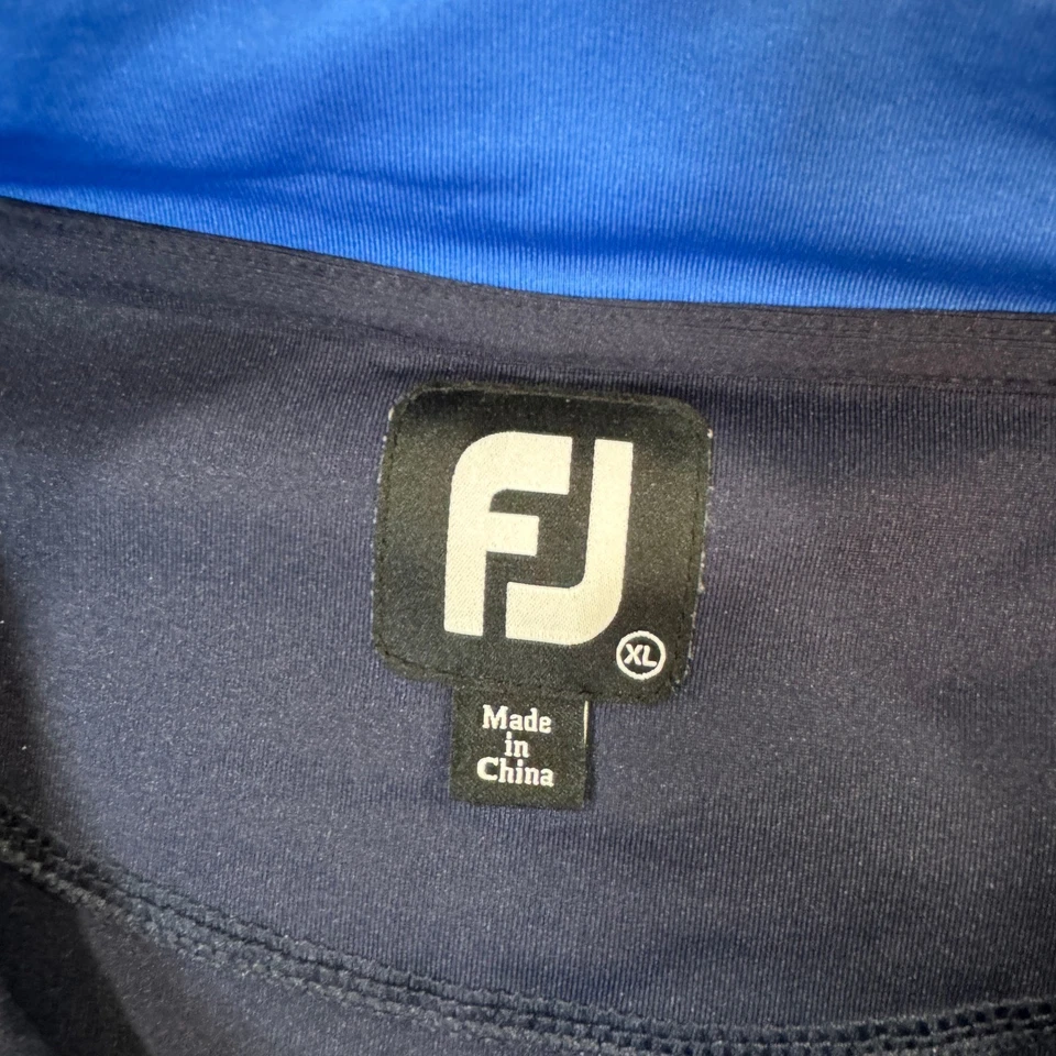 Footjoy FJ Hombres XL Azul Marino 1/4 Cremallera Manga Larga Golf Pullover Chaqueta Elástica Foto 3 de 4