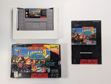Donkey Kong Country 3 Nintendo SNES in box authentic, writing/stickers in manual