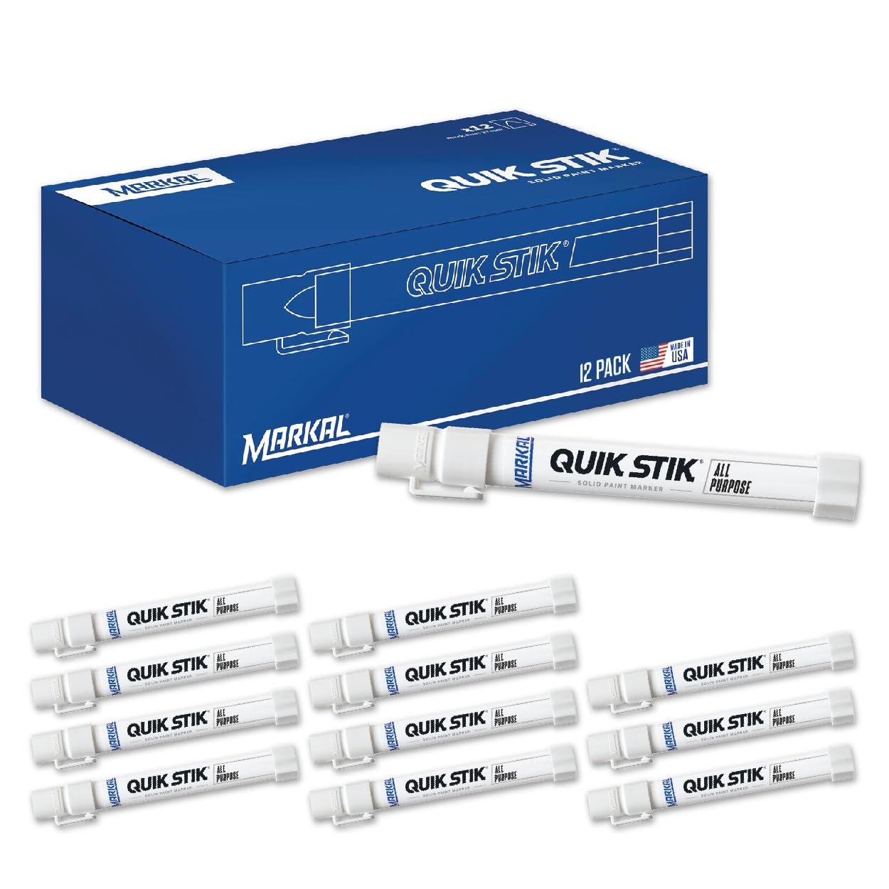 Markal 61051 Quik Stik Twist Long-Lasting Solid Paint Marker