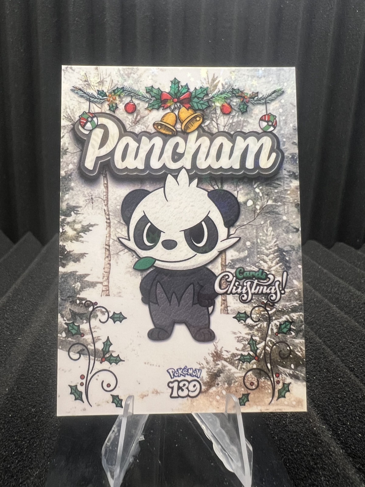 Pancham #139 - Star Holo - Prisma Christmas Cards 2025 - Pokemon