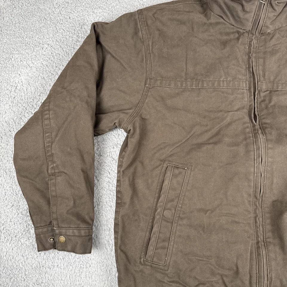 Chaqueta de Trabajo DRI-DUCK Maverick BOMBER Franela Forrada Lona Pesada Para Hombres Grande MARRÓN Foto 3 de 4