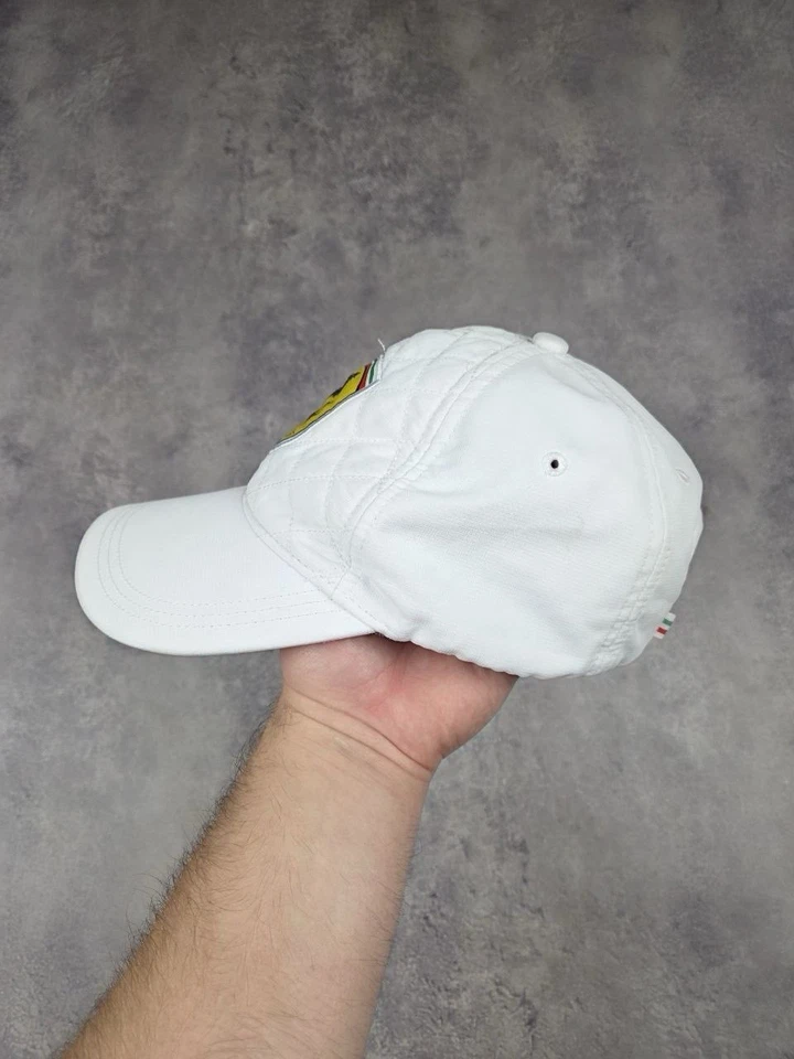 Vintage Cap Ferrari Racing Hat Y2K White Car Men’s Nascar Formula F1 - Image 2 of 4