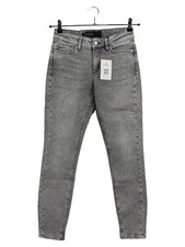 Drykorn Damen Jeans Slim Fit Grau W26 L29 Baumwolle Stretch Knopf