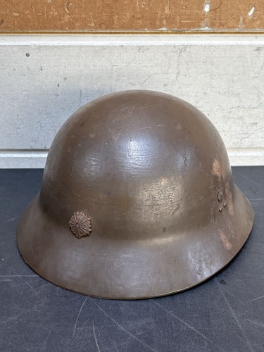 WW2 Japan Civil Defense Steel Helmet Type 90 Police Guard Original