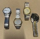 Vtg Lot 4 Mens Watches Benrus Timex Elgin for parts not working