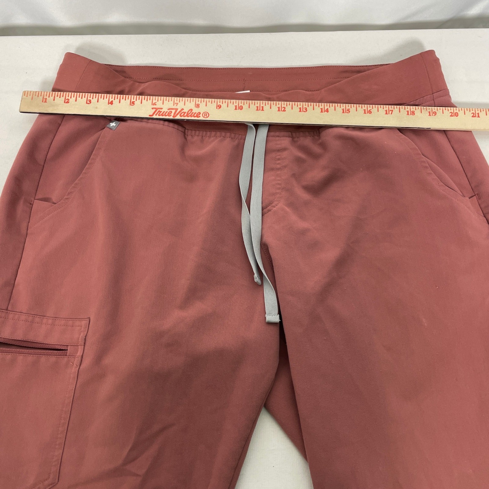 FIGS Technical Collection Drawstring Burgundy Red… - image 12