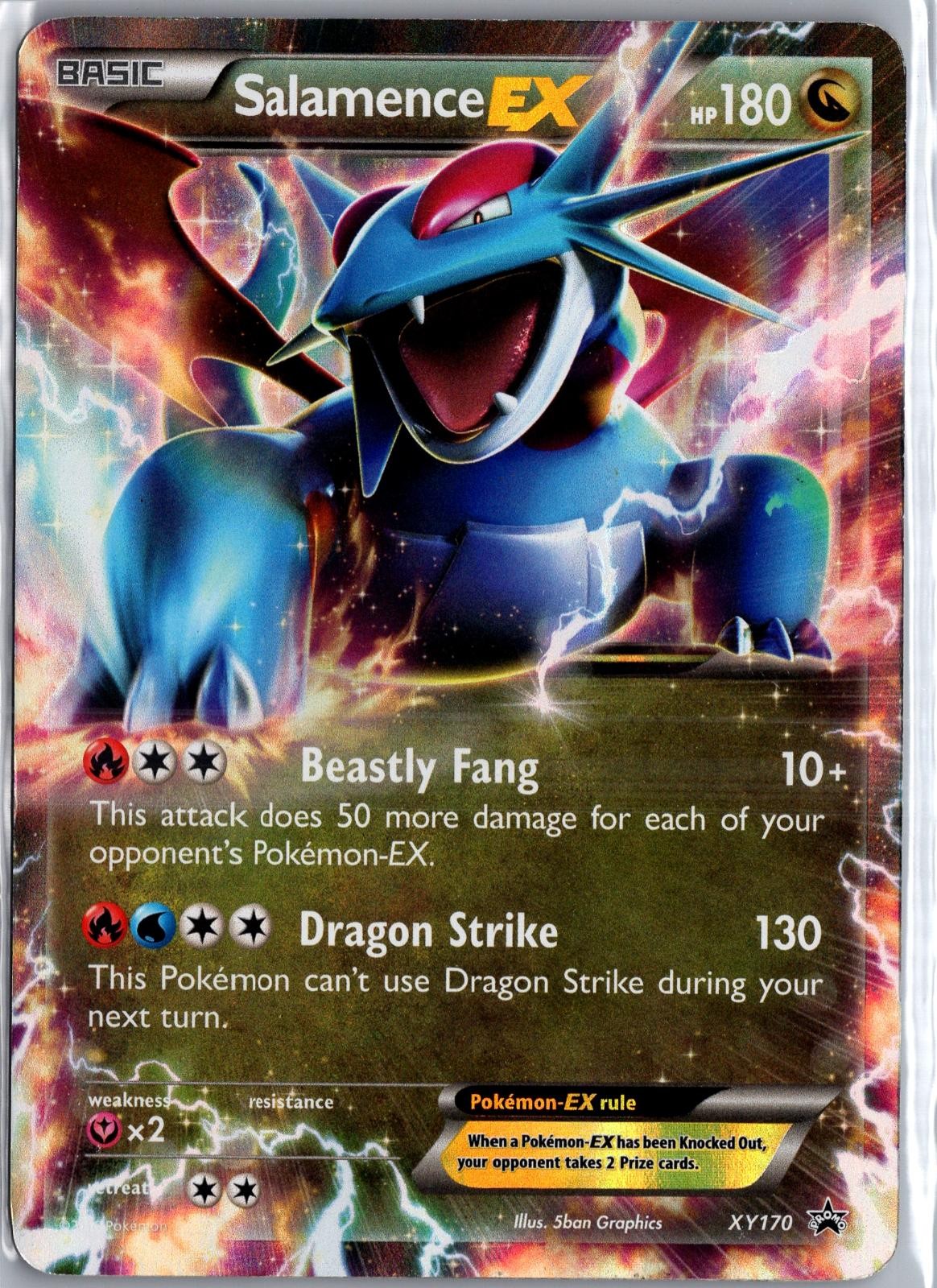 Salamence EX XY170 Holo Promo XY Promo Pokemon Heavily Played