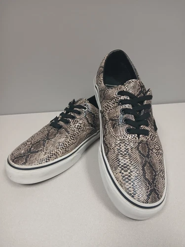 * RARA * * VANS * rare scarpe da skateboard in pelle stile pelle di serpente taglia 9